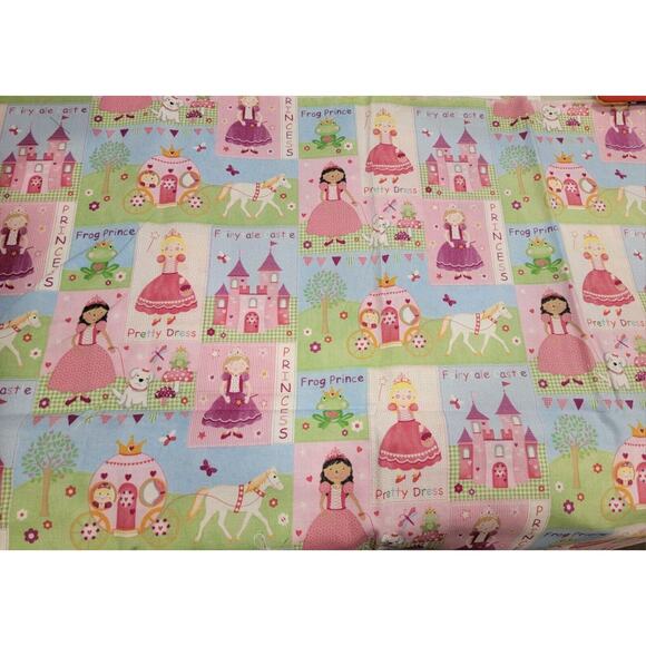 Princess Pink Cotton Fabric 22 Inches By Emijane - Picture 5 of 5